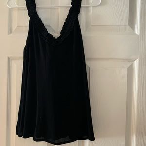 NWT Massimo Dutti black flowy tank top